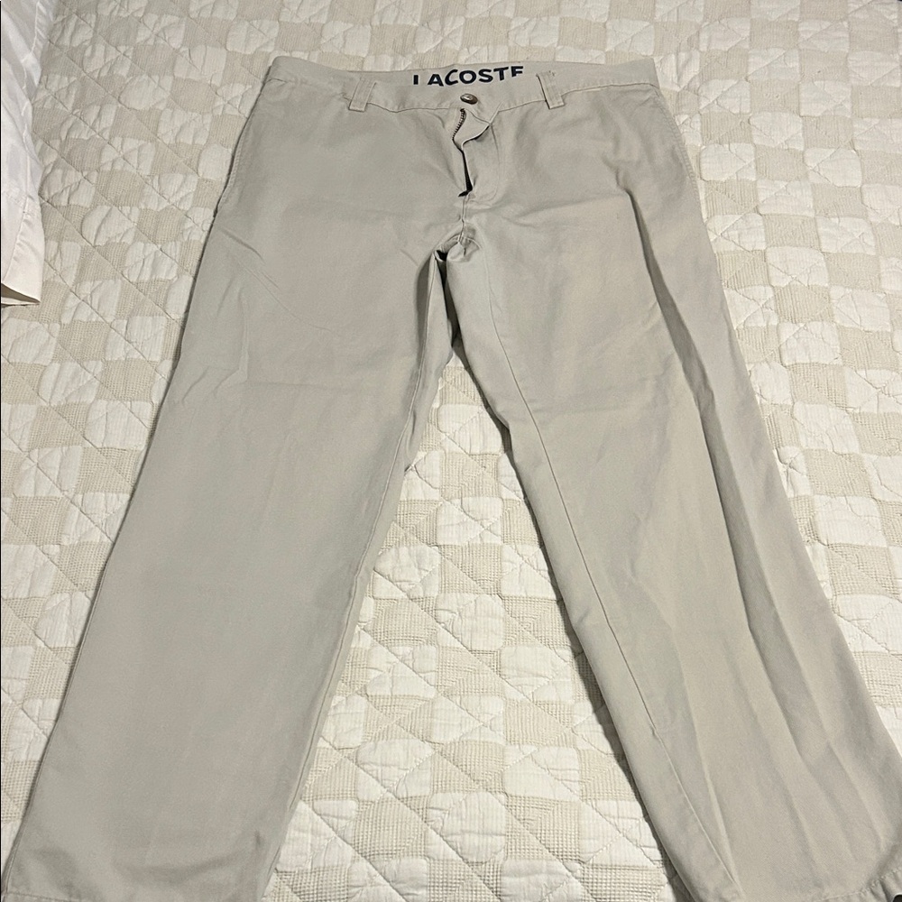 Lacoste Men's Cream Chinos